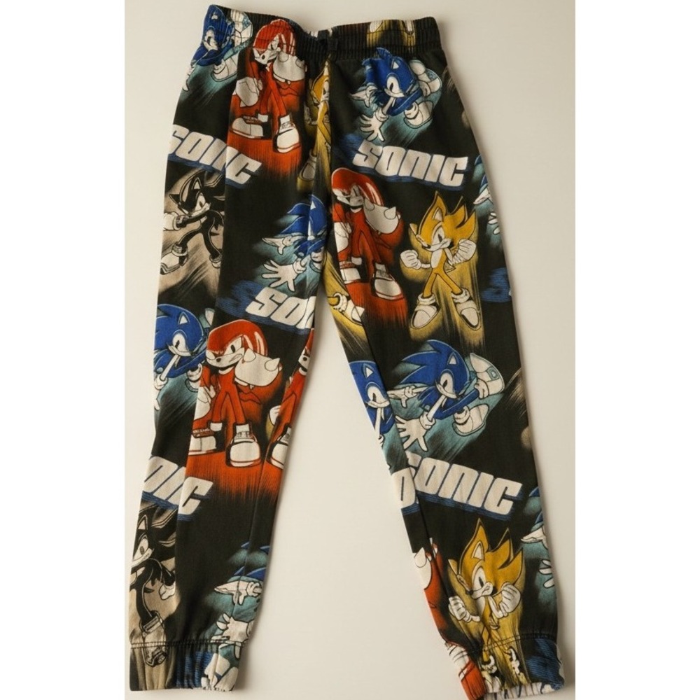 H&M Sonic‎ The Hedgehog Boys Lounge Pants Size 6X Jogger Pajama Pants Character
